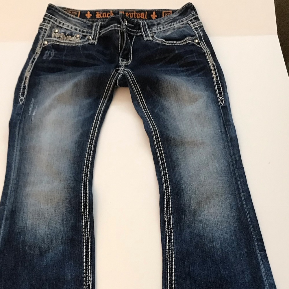 ROCK REVIVAL BETTY BOOT Womens Sz 27 / 30X 32 Dark